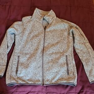 White Sierra Gray Full-Zip Jacket